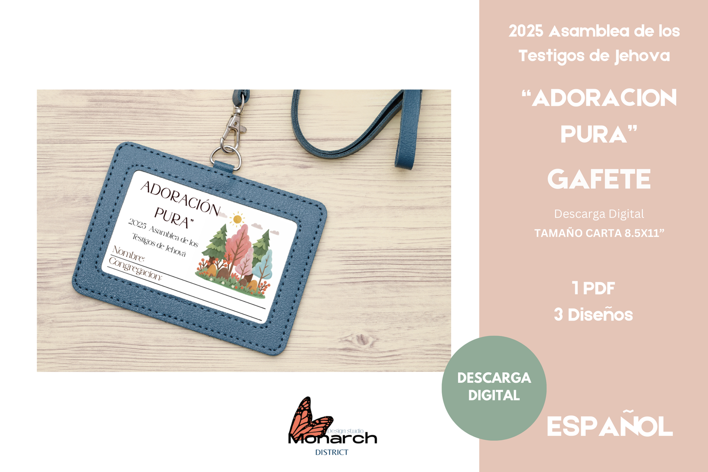 DIGITAL | ESPAÑOL Gafete/Solapa Asamblea ADORACIÓN PURA. Versión 1