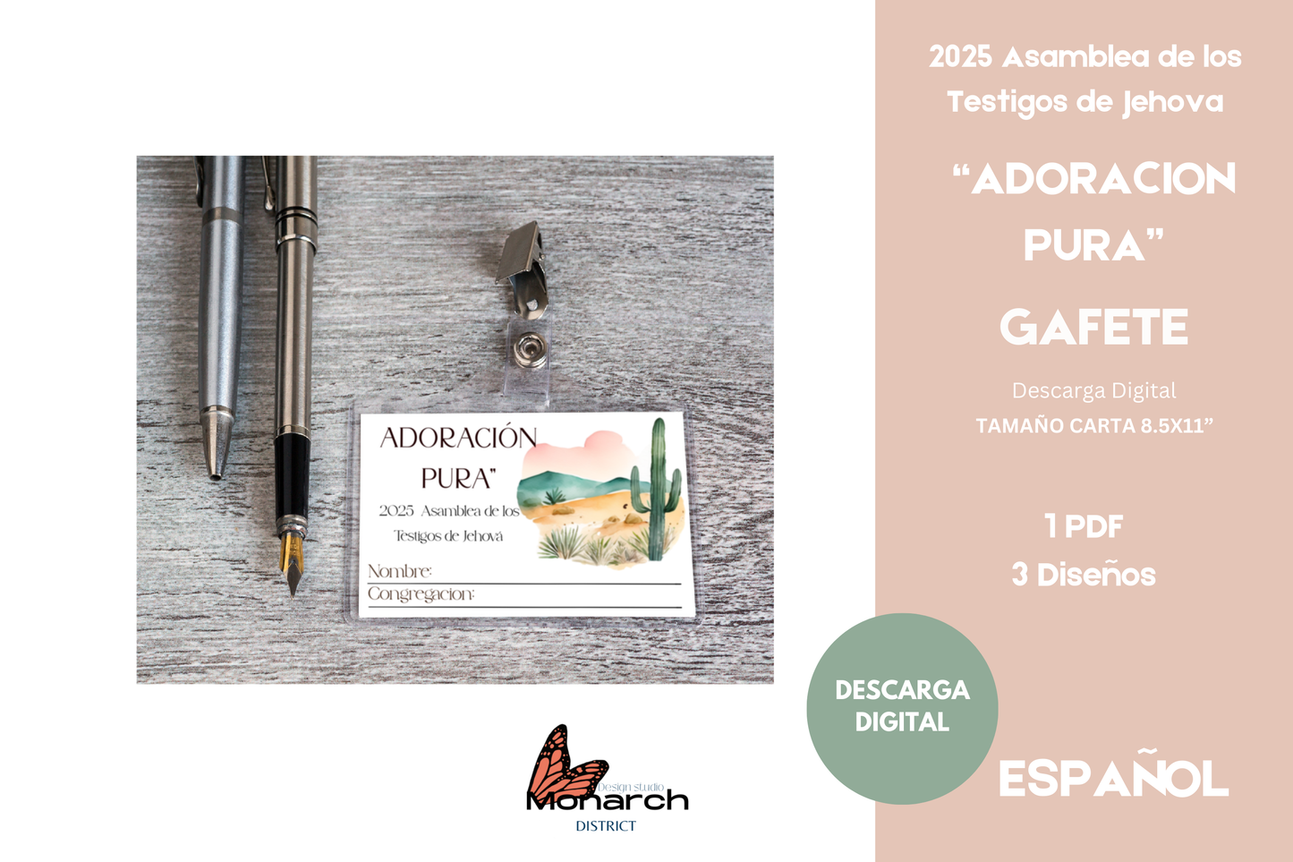 DIGITAL | ESPAÑOL Gafete/Solapa Asamblea ADORACIÓN PURA. Versión 1