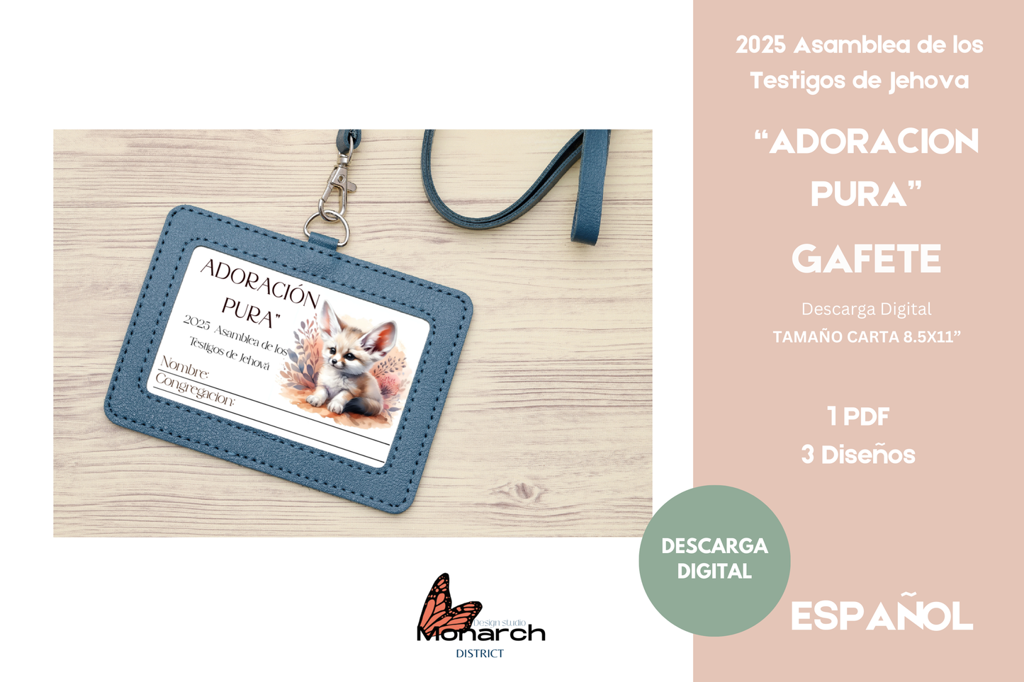 DIGITAL | ESPAÑOL Gafete/Solapa Asamblea ADORACIÓN PURA. Versión 2