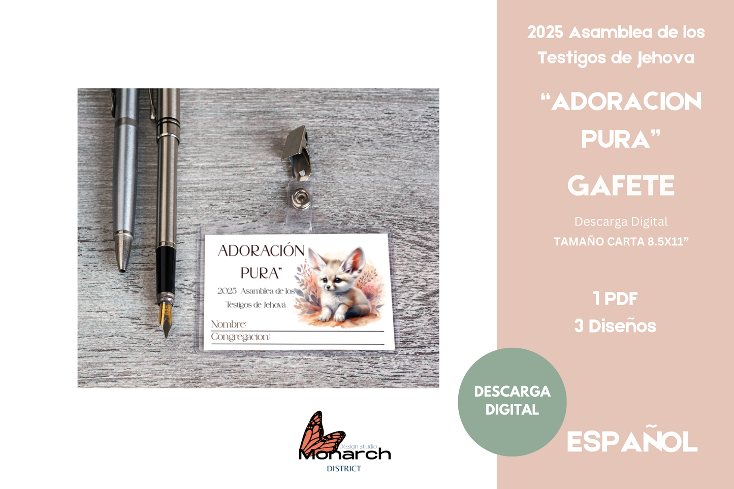 DIGITAL | ESPAÑOL Gafete/Solapa Asamblea ADORACIÓN PURA. Versión 2