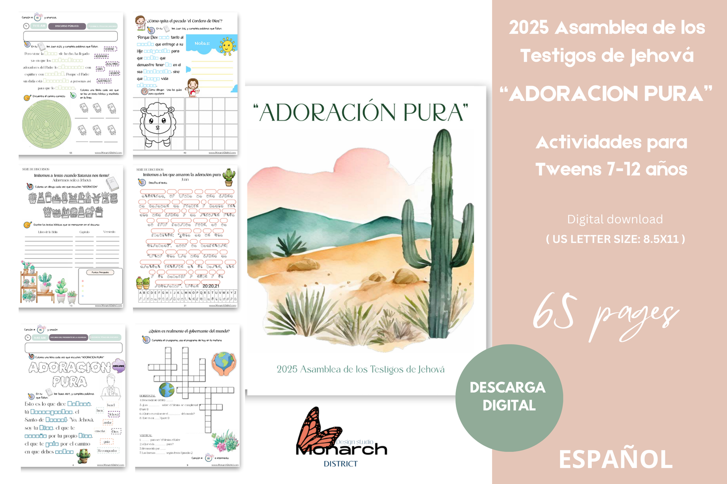 DIGITAL  | ESPAÑOL Libro Asamblea ADORACION PURA para 7-12 años.