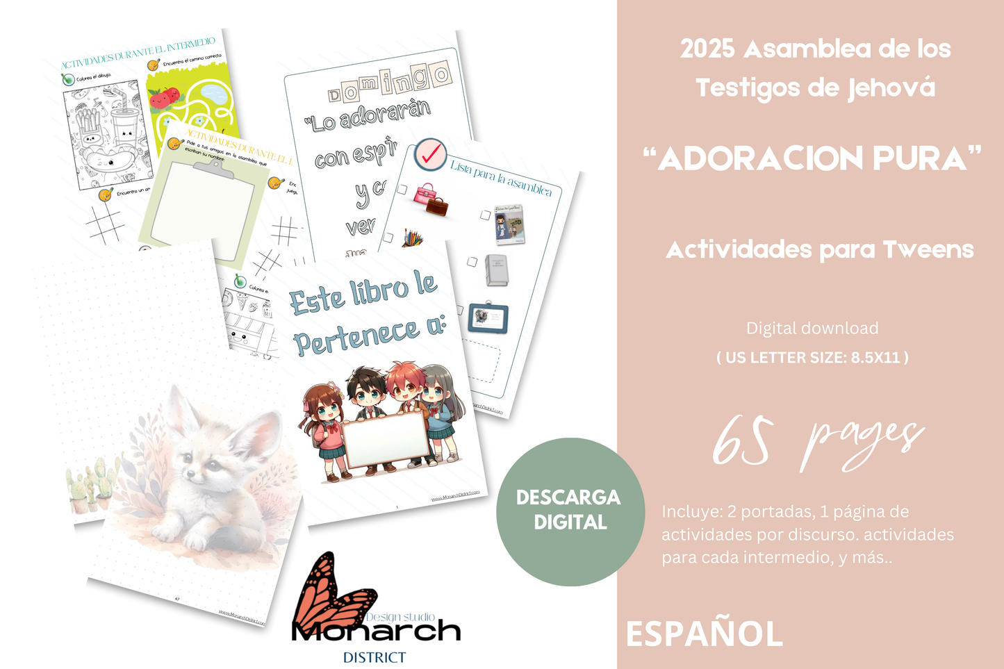DIGITAL  | ESPAÑOL Libro Asamblea ADORACION PURA para 7-12 años.