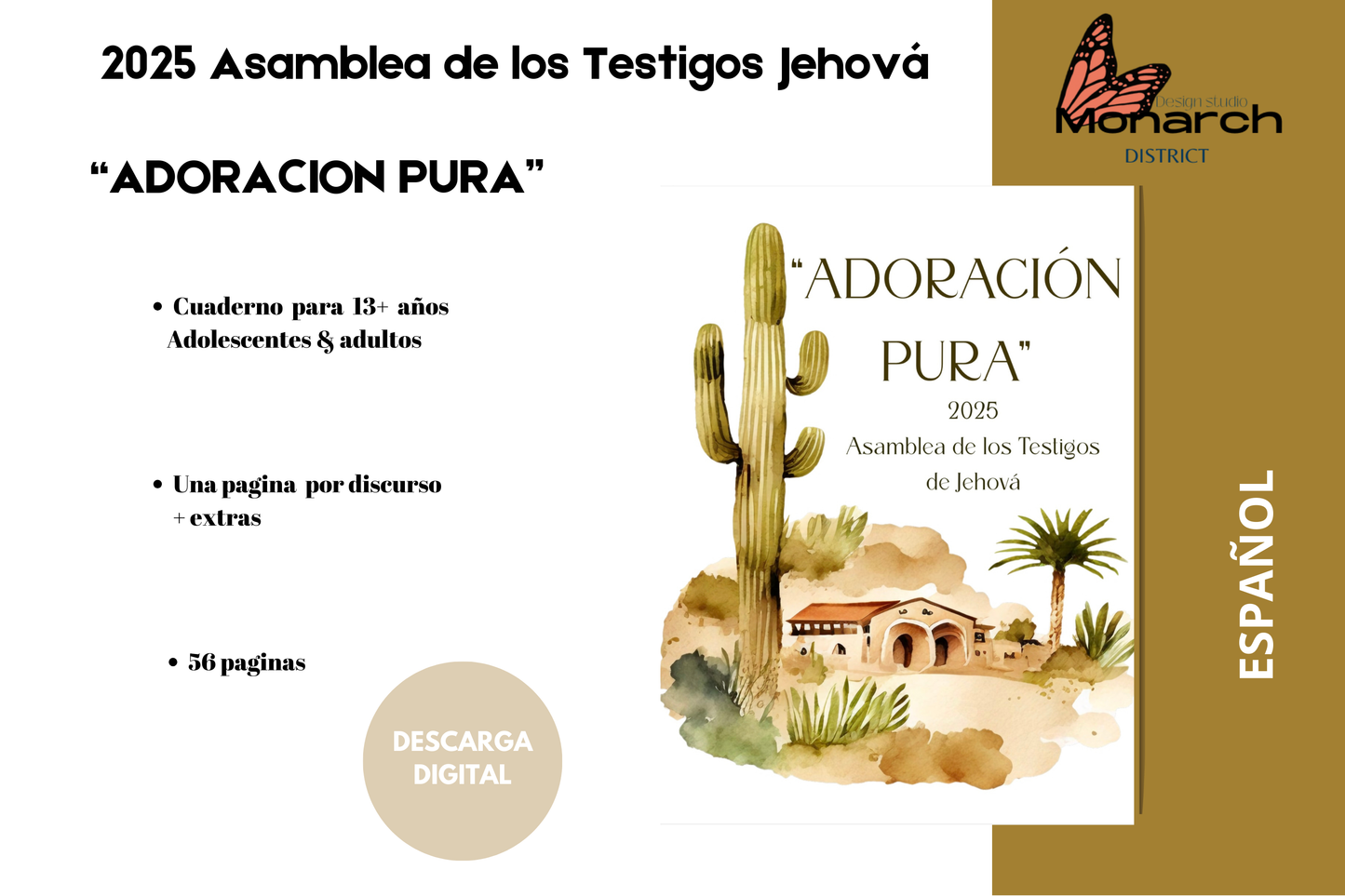 DIGITAL  | ESPAÑOL Libro de notas Asamblea ADORACION PURA para adolescentes y adultos