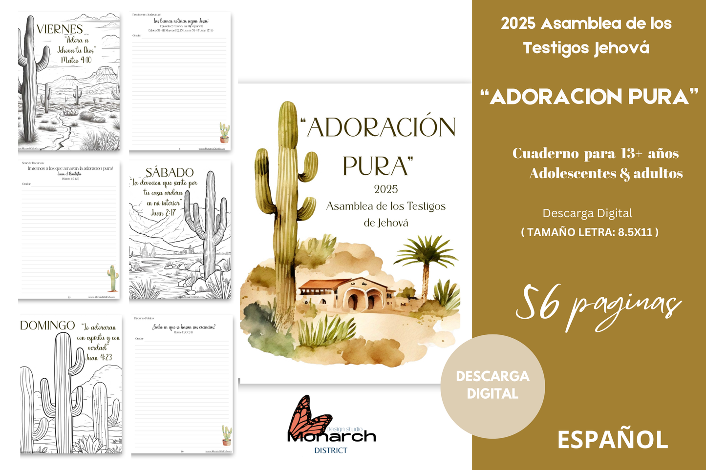 DIGITAL  | ESPAÑOL Libro de notas Asamblea ADORACION PURA para adolescentes y adultos