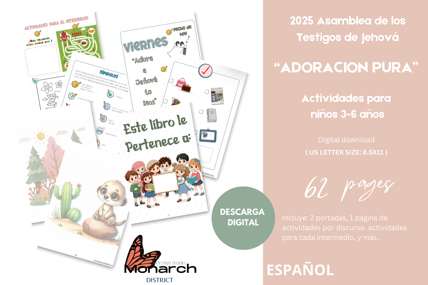 DIGITAL  | ESPAÑOL Libro Asamblea ADORACION PURA para 3-6 años.