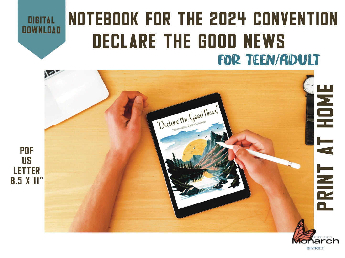 DIGITAL Notebook for teens and adults for 2024 Convention “DECLARE THE GOOD NEWS” ENGLISH