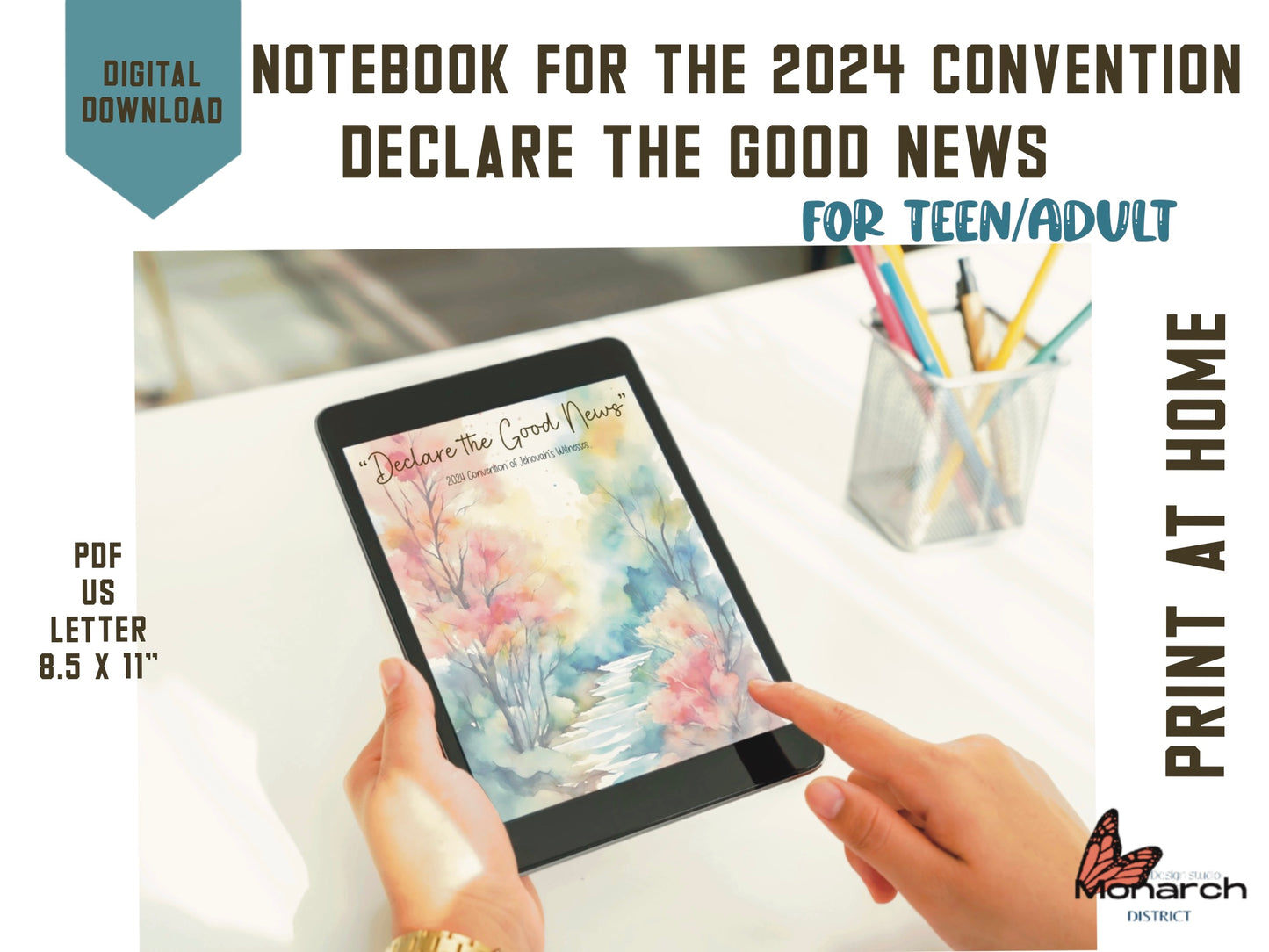 DIGITAL Notebook for teens and adults for 2024 Convention “DECLARE THE GOOD NEWS” ENGLISH
