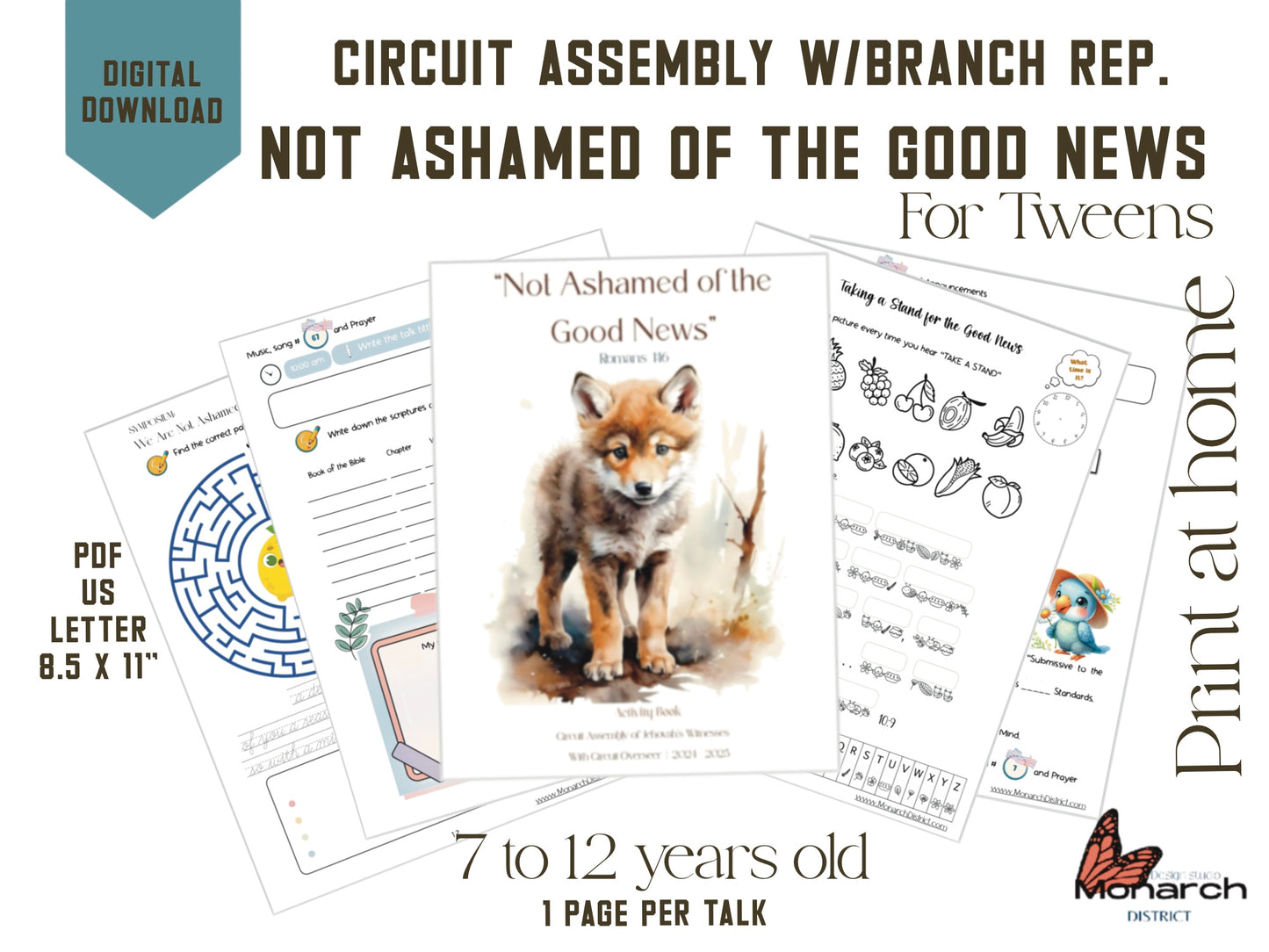 DIGITAL | ENGLISH Notebook Circuit Assembly for tweens 7-12 YO. NOT ASHAMED OF THE GOOD NEWS