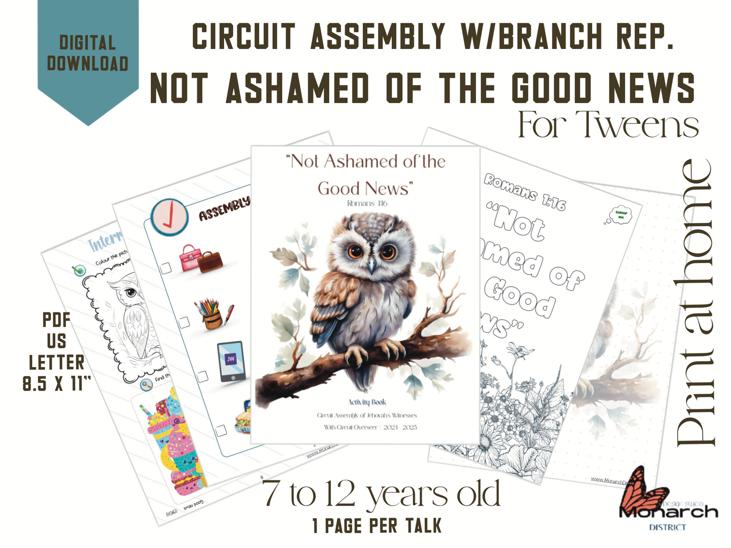 DIGITAL | ENGLISH Notebook Circuit Assembly for tweens 7-12 YO. NOT ASHAMED OF THE GOOD NEWS