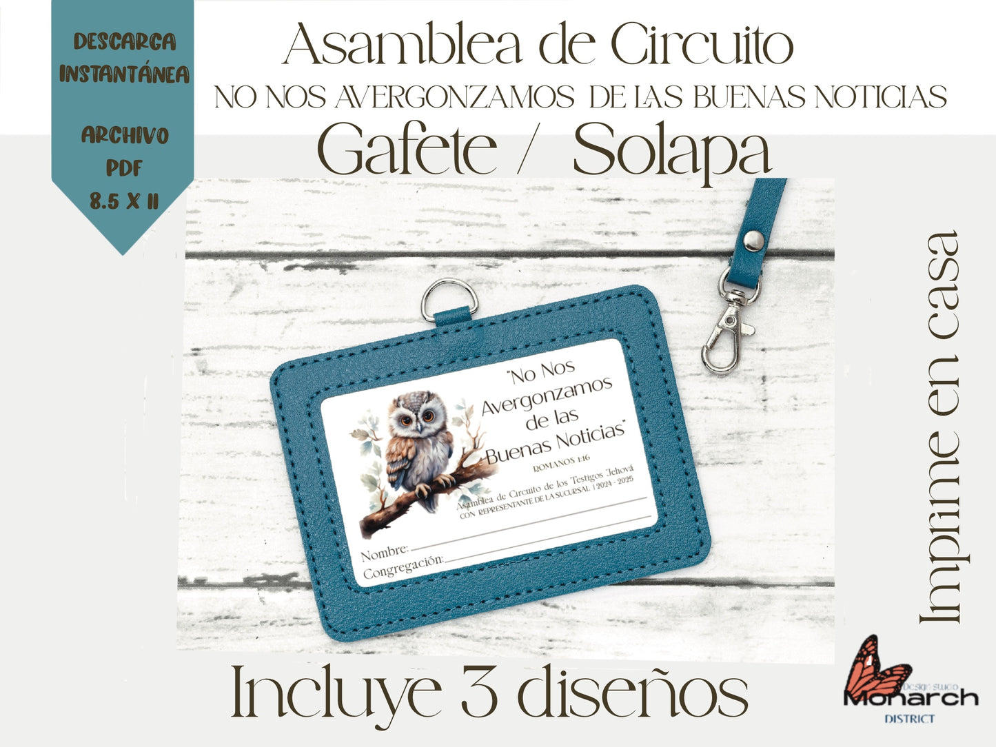 DIGITAL | ENGLISH Badge Lapel Circuit Assembly “Nos Ashamed of the Good News” with Branch Representative. Birds