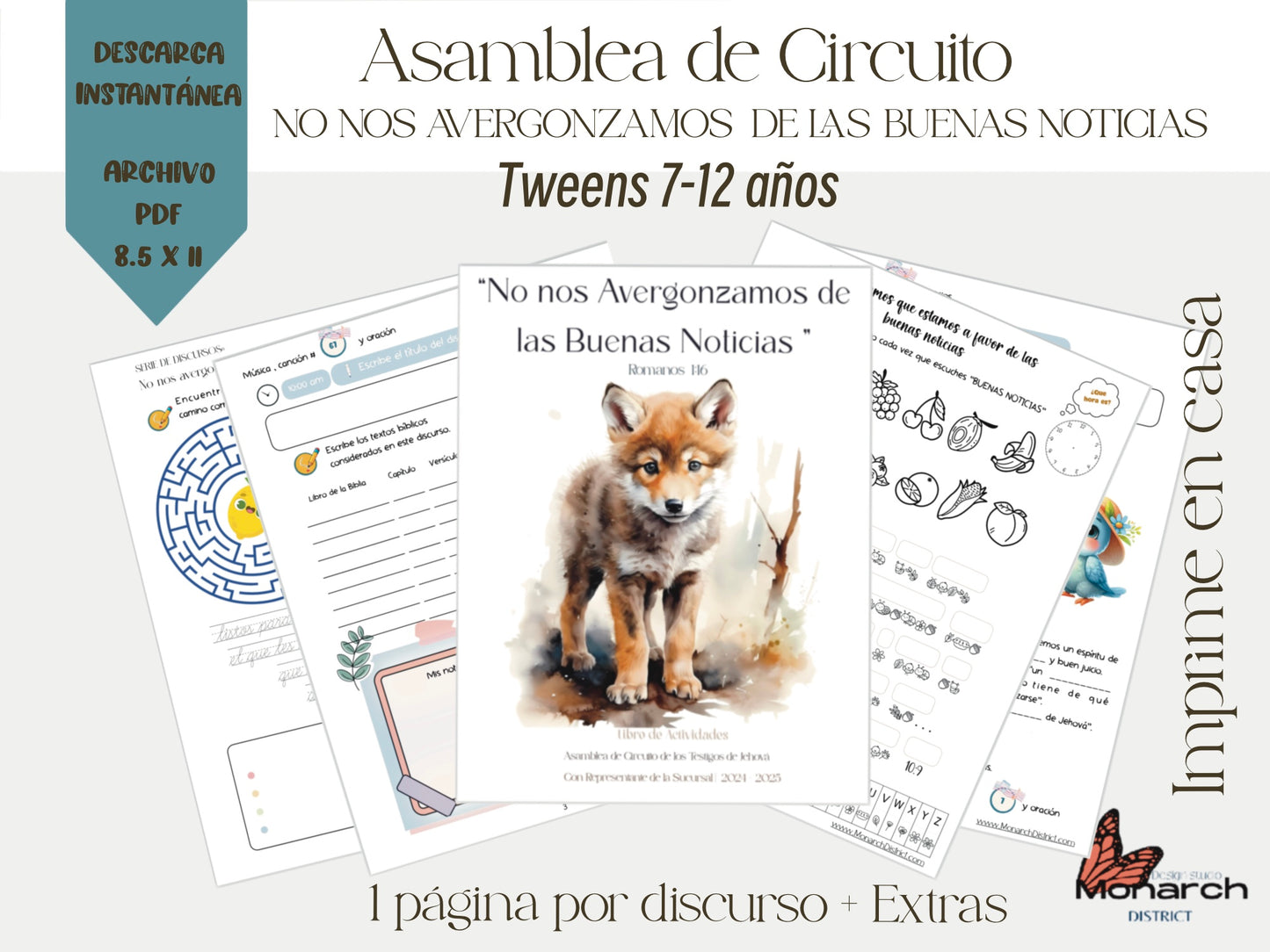 DIGITAL  | ESPAÑOL Libro Asamblea de circuito para 7-12 años. NO NOS AVERGONZAMOS DE LAS BUENAS NOTICIAS
