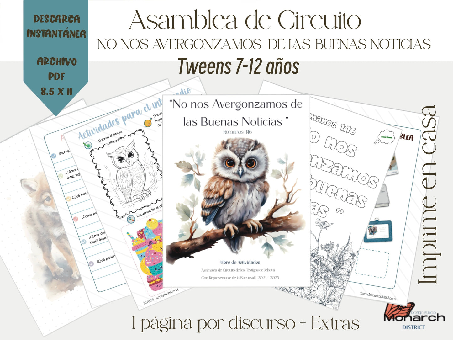 DIGITAL  | ESPAÑOL Libro Asamblea de circuito para 7-12 años. NO NOS AVERGONZAMOS DE LAS BUENAS NOTICIAS