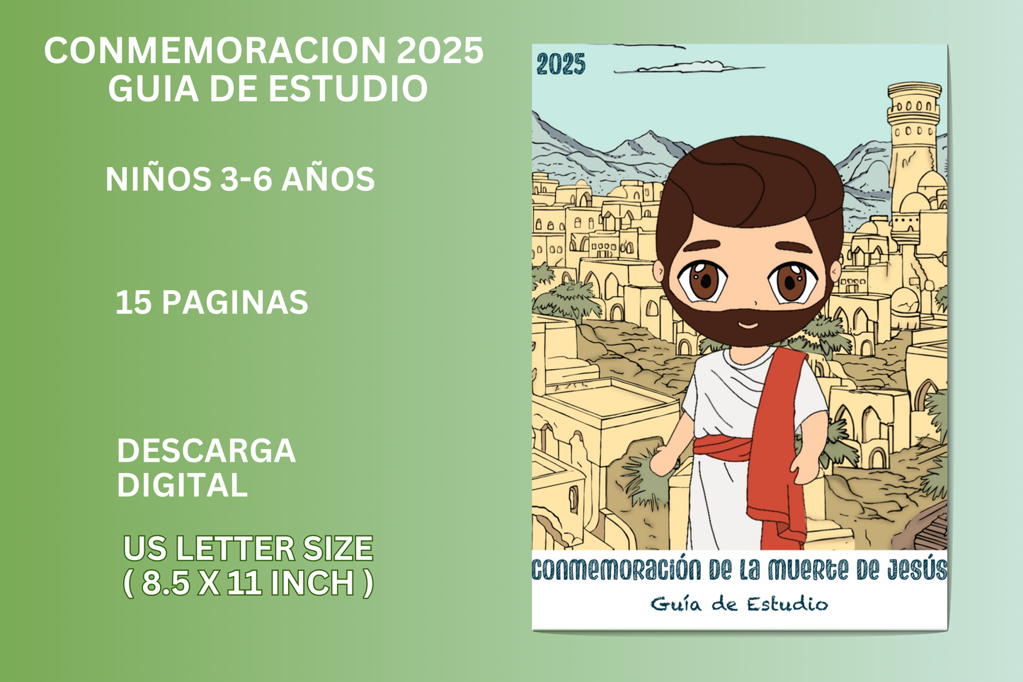ESPAÑOL |  DIGITAL Guía de Estudio para la Conmemoración 2025 JW Niños  3-6 años.