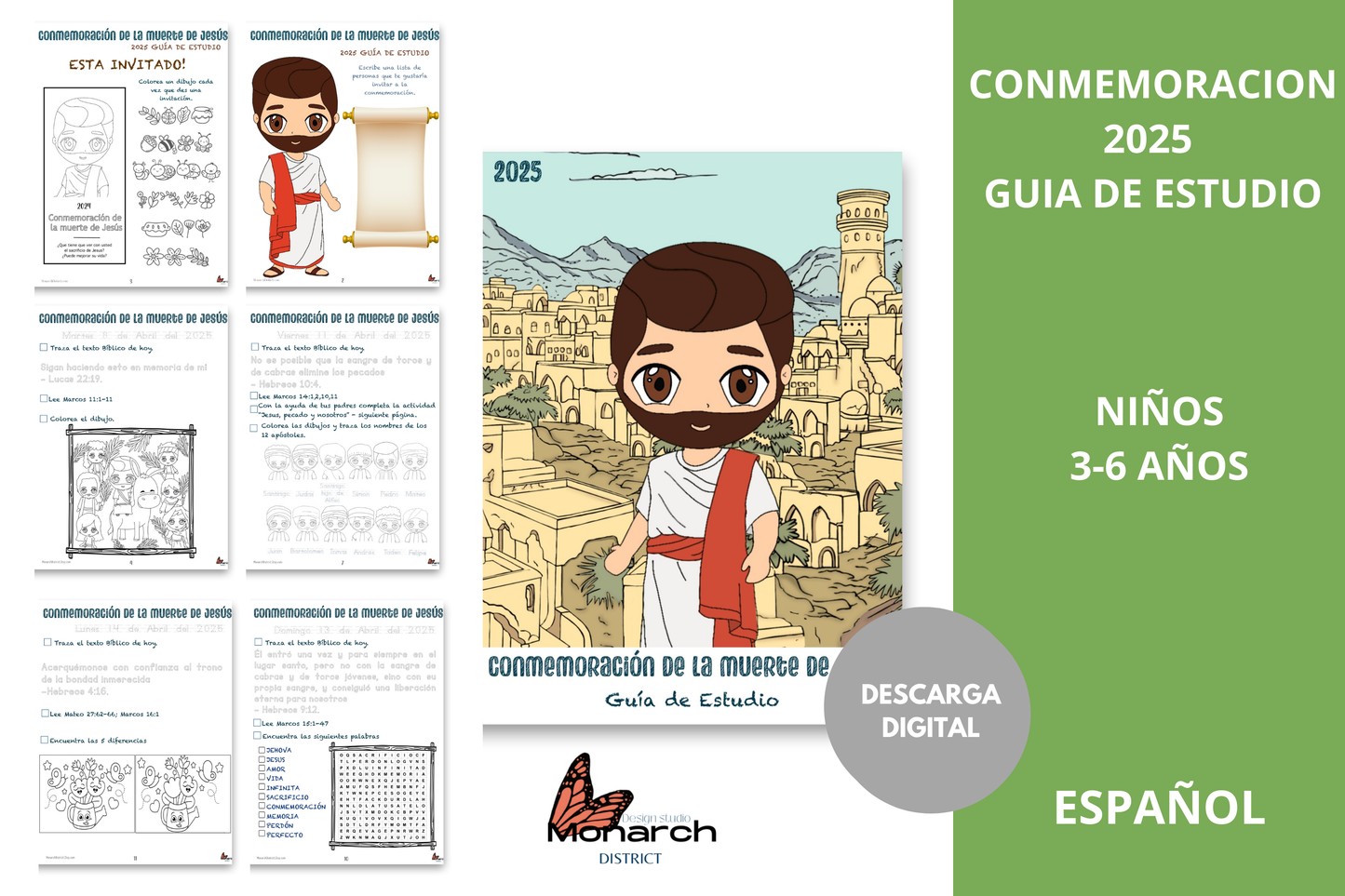 ESPAÑOL |  DIGITAL Guía de Estudio para la Conmemoración 2025 JW Niños  3-6 años.