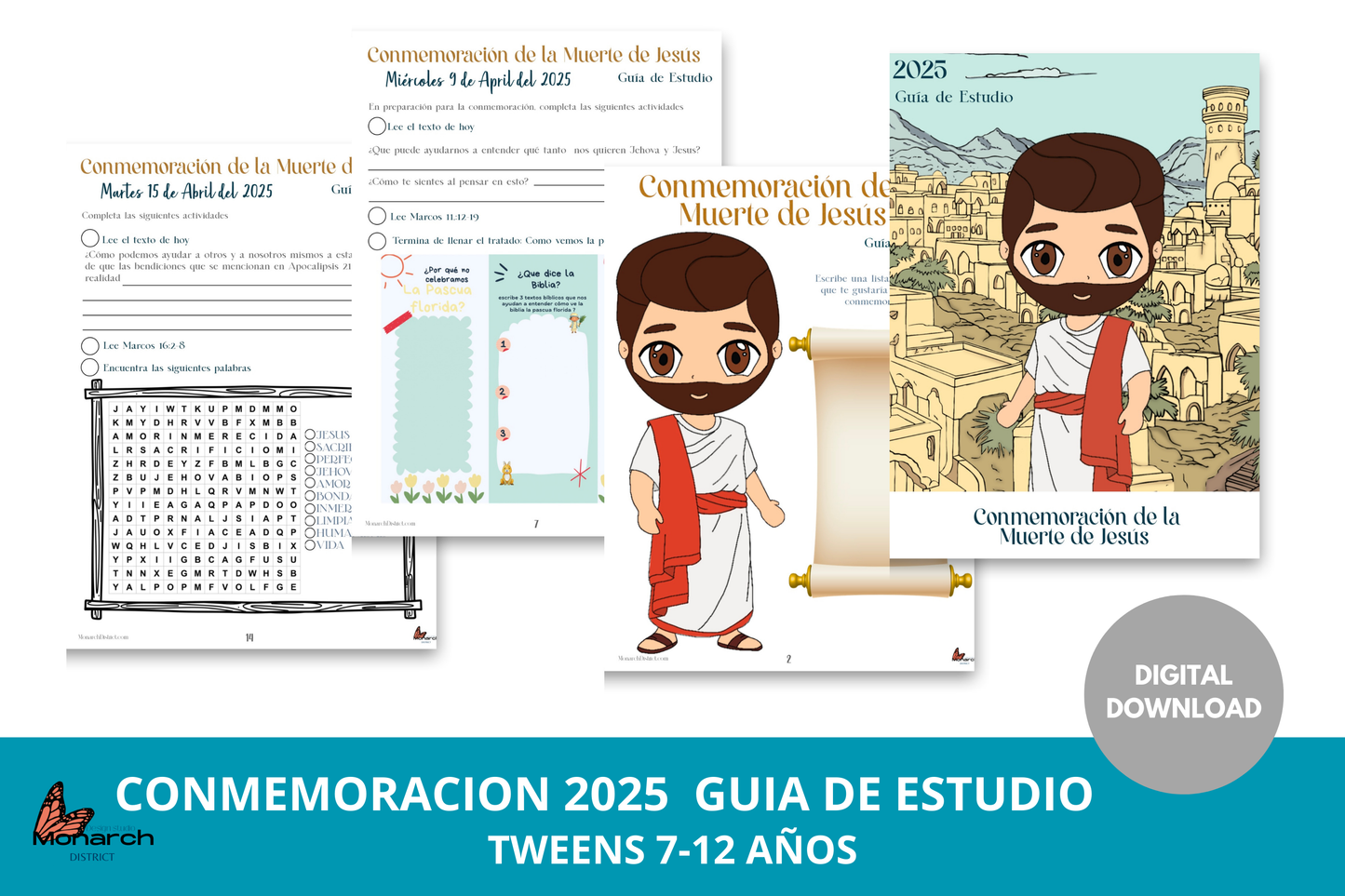 ESPAÑOL |  DIGITAL Guía de Estudio para la Conmemoración 2025 JW Tween, pre- adolescentes 7-12 años.