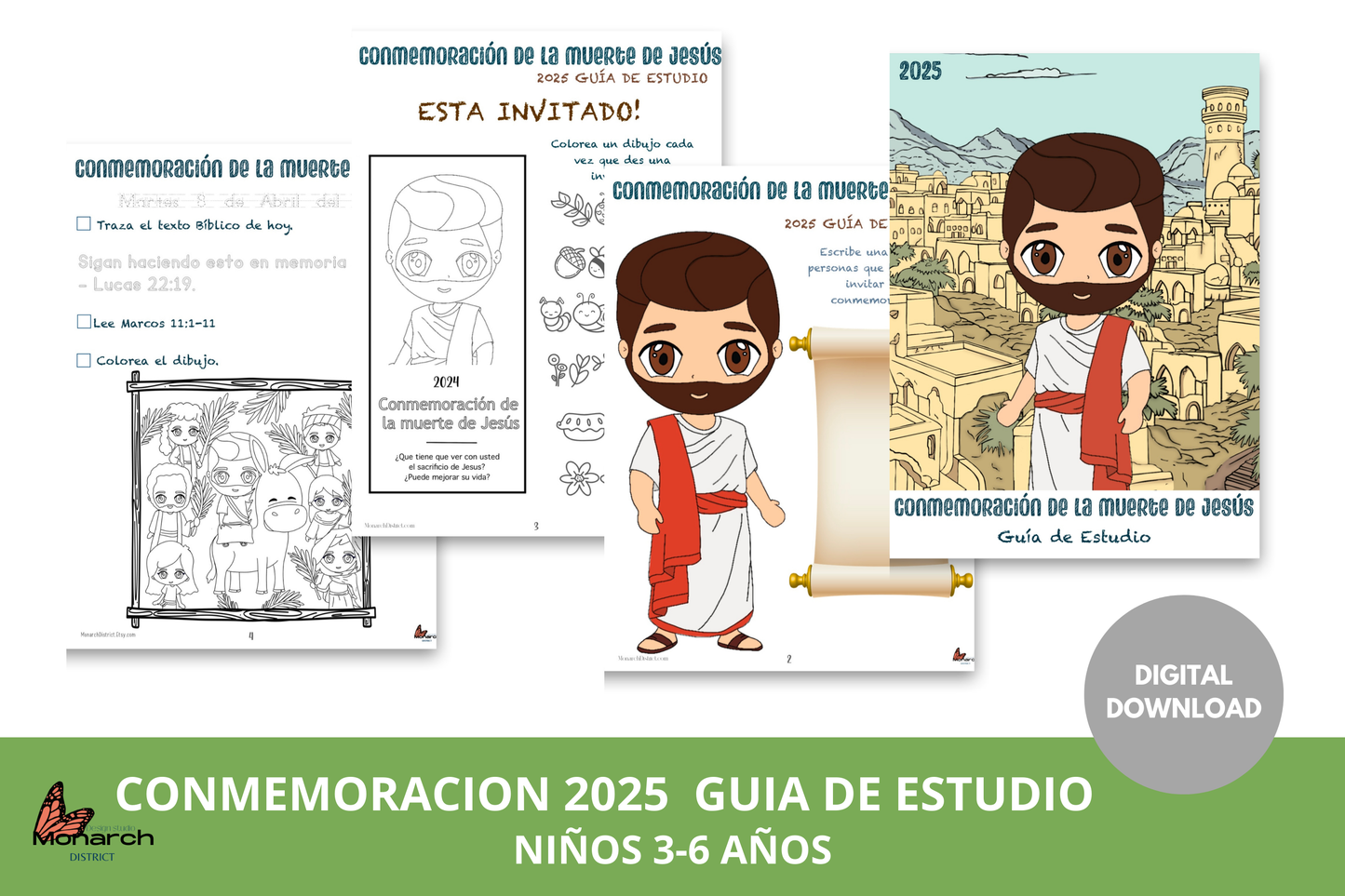 ESPAÑOL |  DIGITAL Guía de Estudio para la Conmemoración 2025 JW Niños  3-6 años.