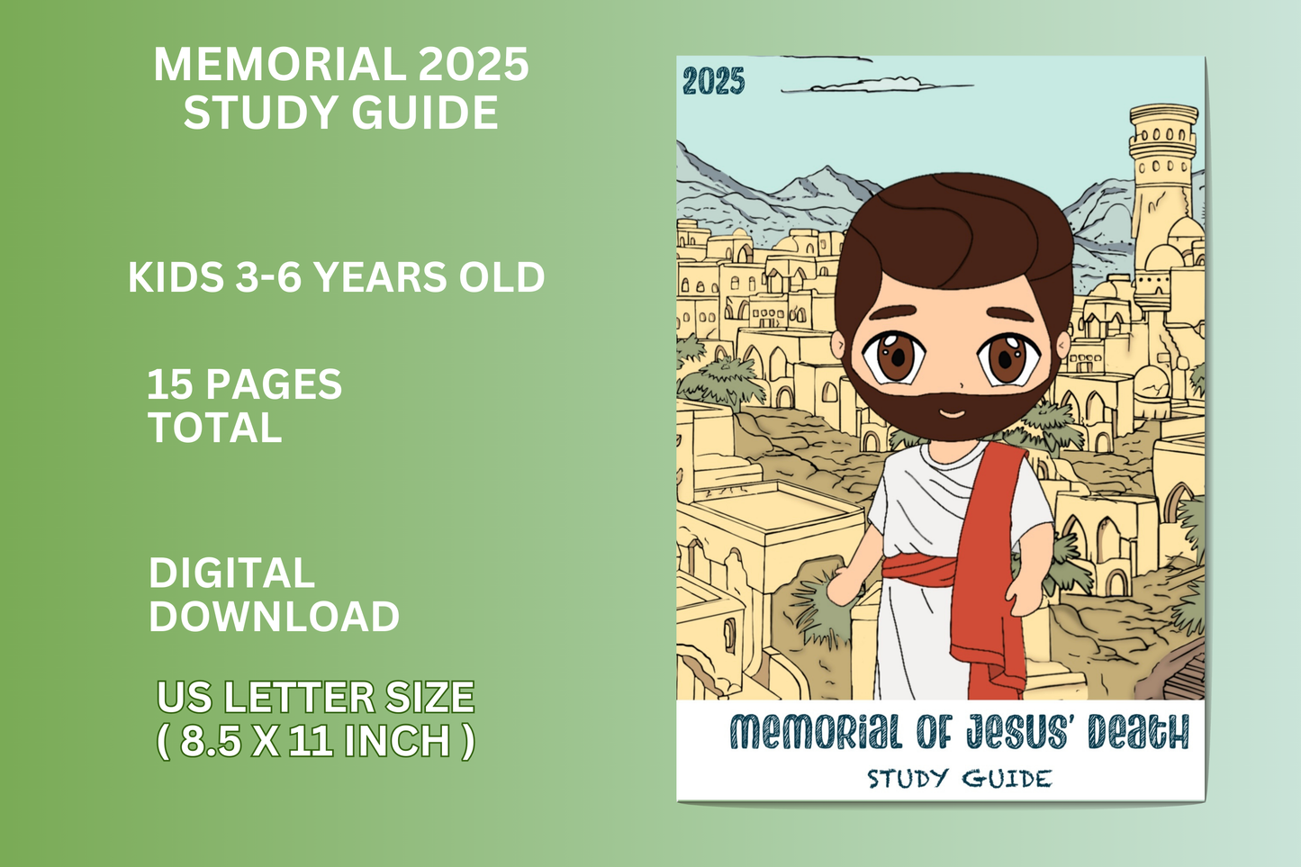 DIGITAL Memorial 2025 kids Study guide,  3-6 years old , ENGLISH