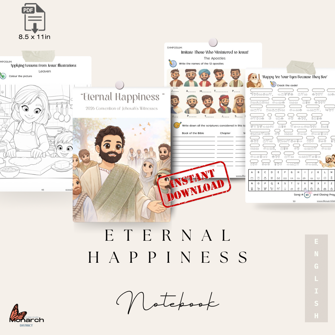 DIGITAL | ENGLISH Activity book for the Regional/ Internacional Convention 7-12 years old. “ ETERNAL HAPPINESS”