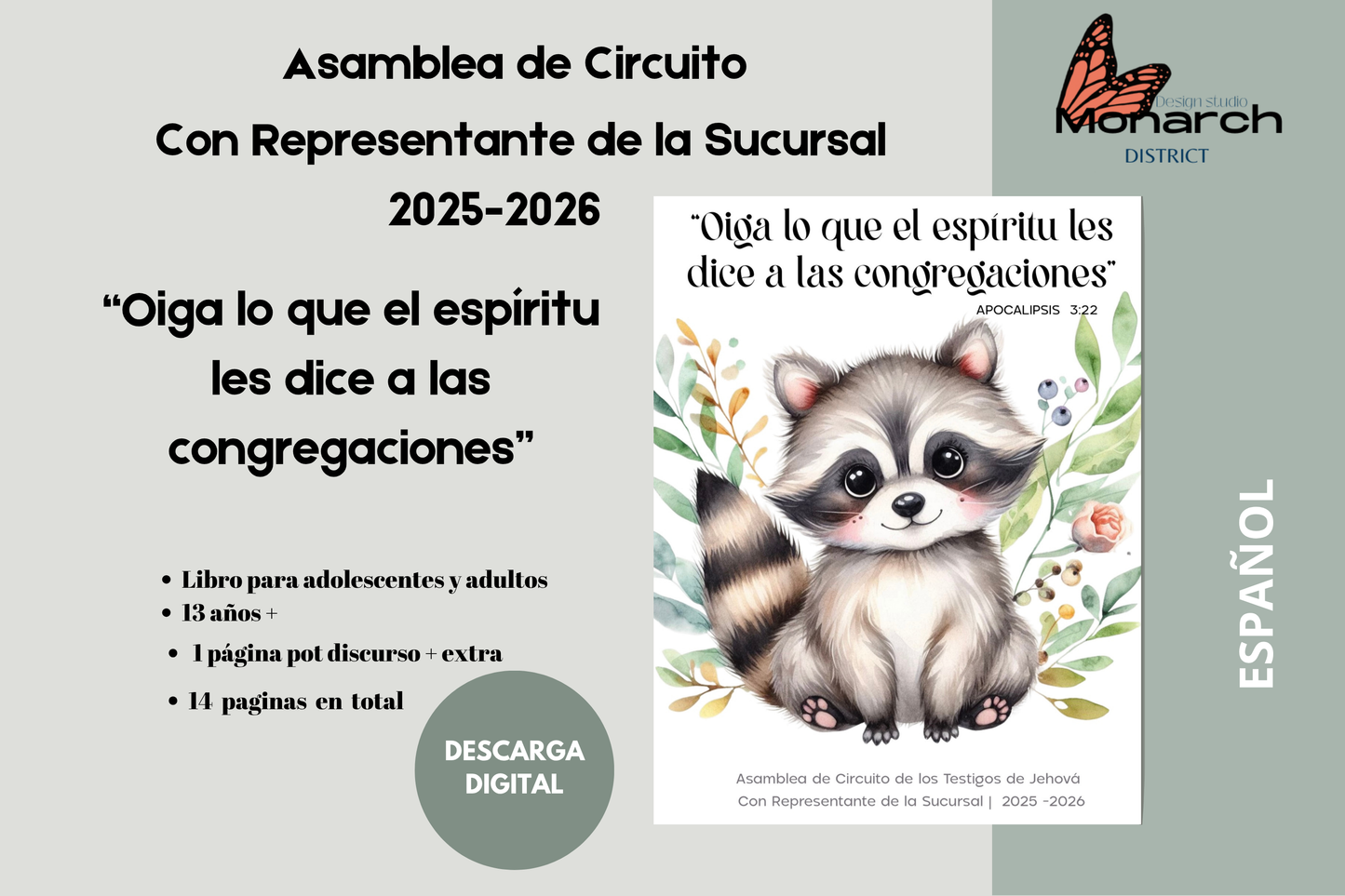 DIGITAL | ESPAÑOL Notas. Cuaderno para la asamblea de circuito 2025-2026 “Oigan lo que el espíritu les dice a las congregaciones” for adolescentes y adultos v1