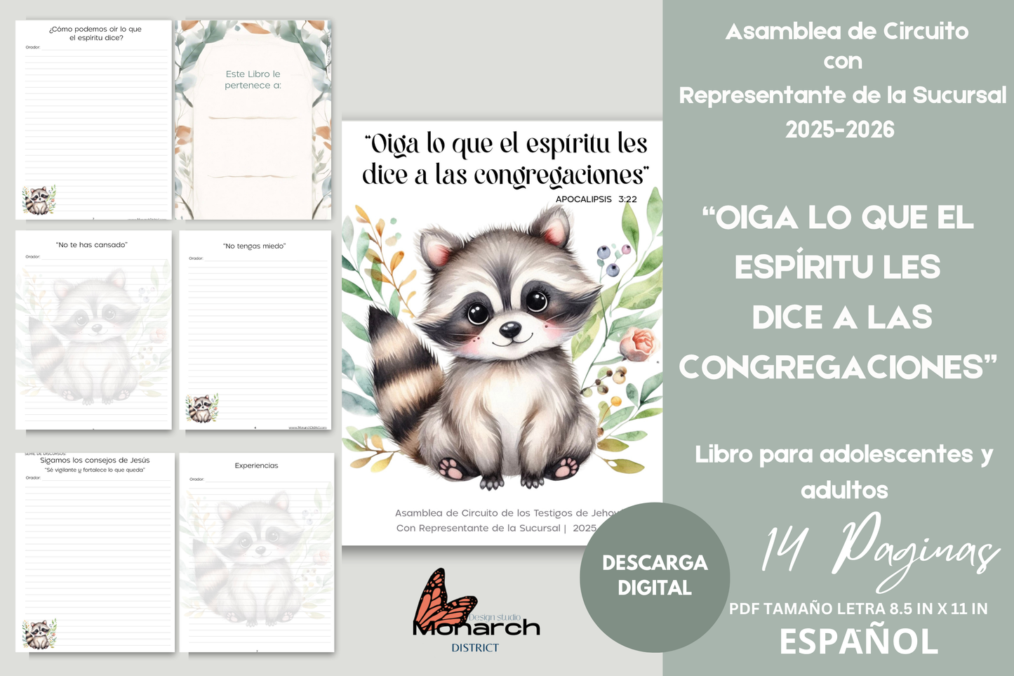 DIGITAL | ESPAÑOL Notas. Cuaderno para la asamblea de circuito 2025-2026 “Oigan lo que el espíritu les dice a las congregaciones” for adolescentes y adultos v1