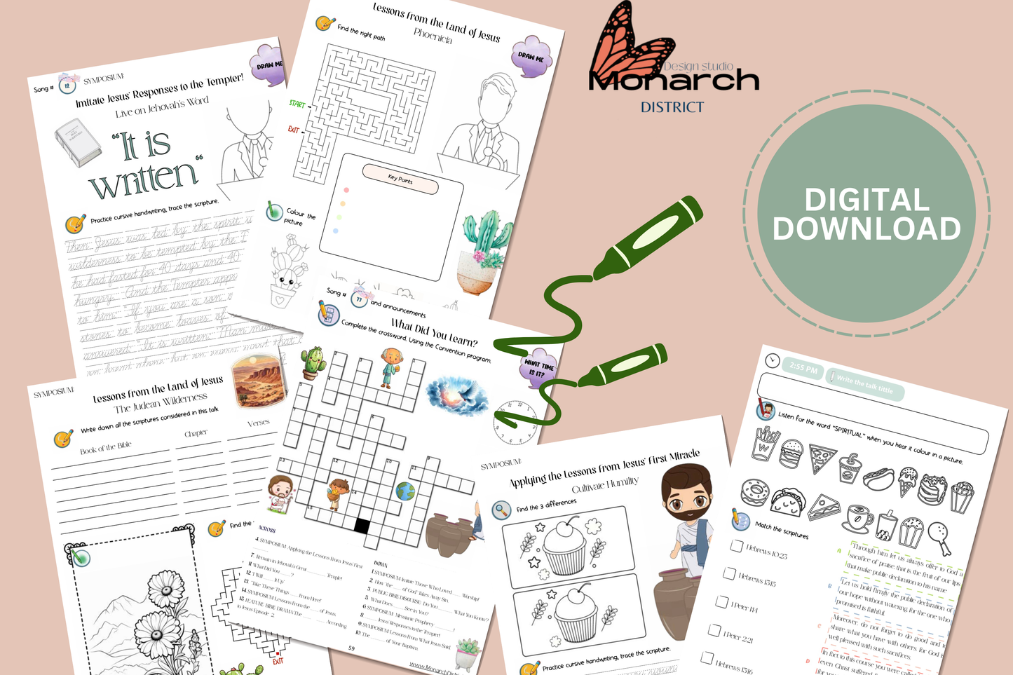 DIGITAL  | ENGLISH  youth  Activity book for the Convention “PURE WORSHIP” 2025.  for kids 7-12 years old Tweens