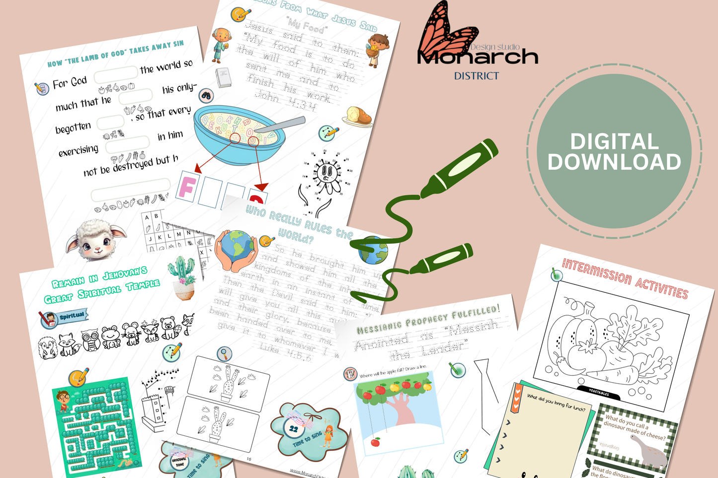 DIGITAL  | ENGLISH  Kids Activity book for the Convention “PURE WORSHIP” 2025 for kids 3-6 years old