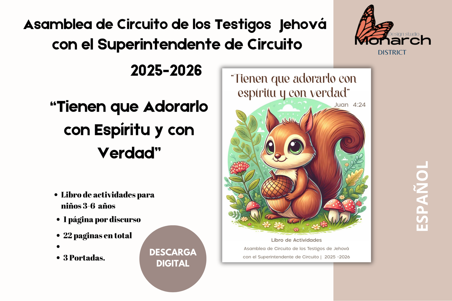 DIGITAL | ESPAÑOL Libro Asamblea circuito para 3-6 años. “Tienen que adorarlo con espíritu y con verdad “