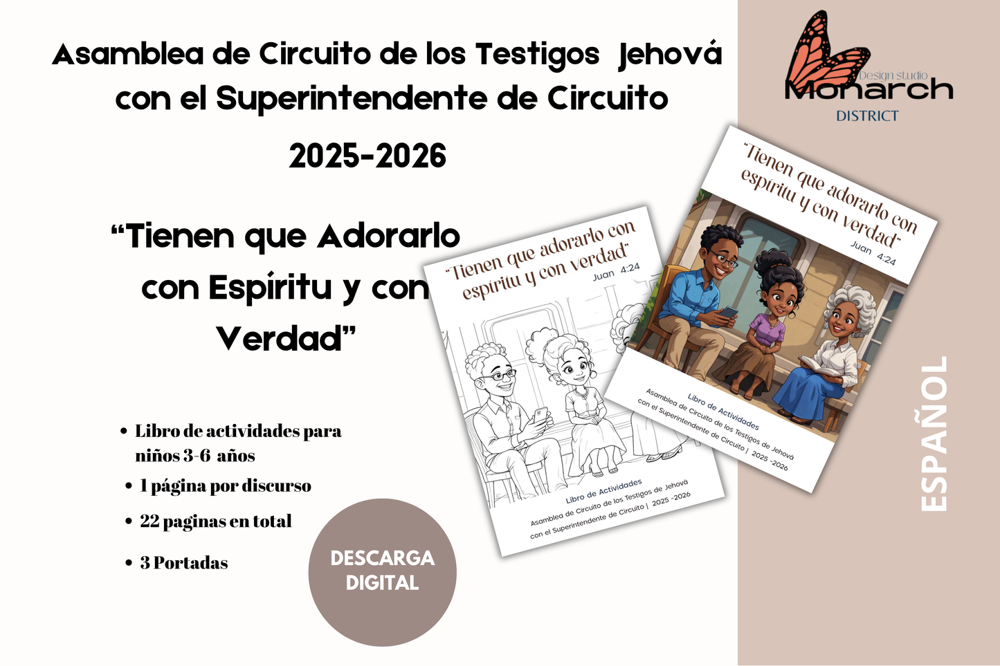 DIGITAL | ESPAÑOL Libro Asamblea circuito para 3-6 años. “Tienen que adorarlo con espíritu y con verdad “