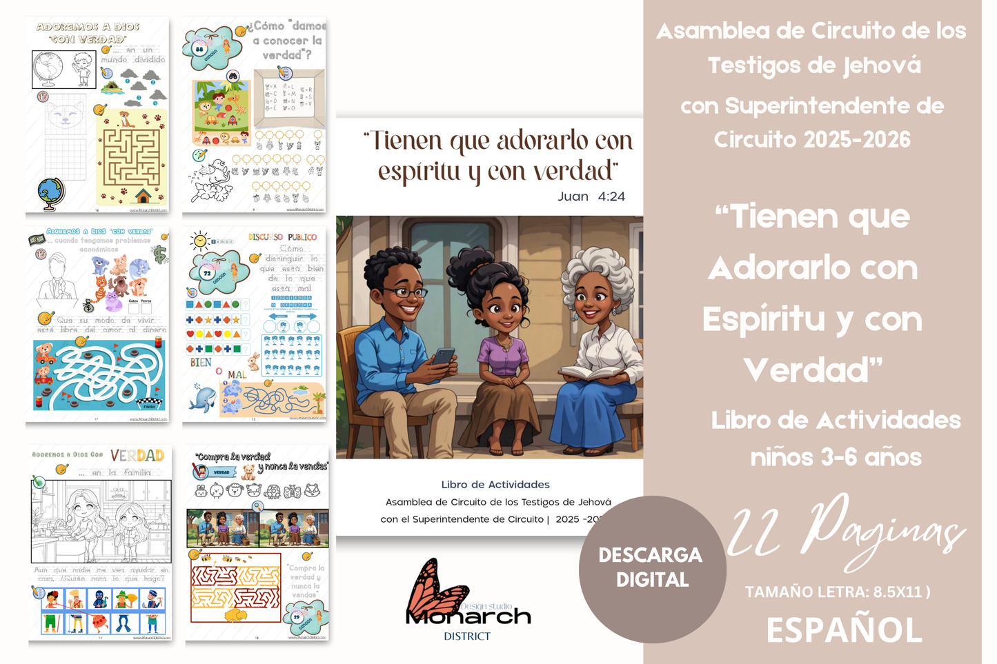 DIGITAL | ESPAÑOL Libro Asamblea circuito para 3-6 años. “Tienen que adorarlo con espíritu y con verdad “