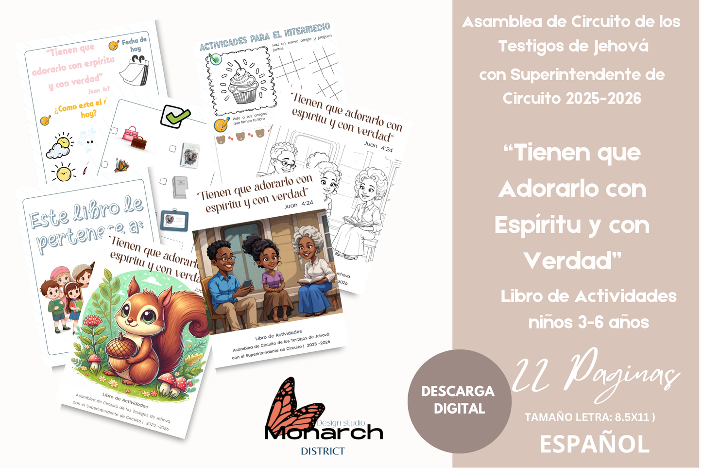 DIGITAL | ESPAÑOL Libro Asamblea circuito para 3-6 años. “Tienen que adorarlo con espíritu y con verdad “