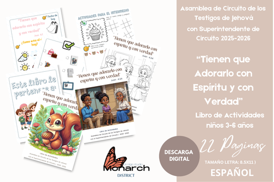 DIGITAL  | ESPAÑOL Libro Asamblea circuito para 3-6 años. “Tienen que adorarlo con espíritu y con verdad “