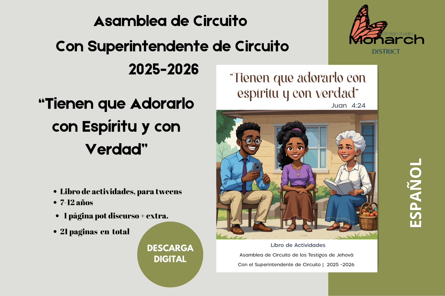 DIGITAL | ESPAÑOL Libro Asamblea circuito para 7-12 años. “Tienen que adorarlo con espíritu y con verdad “