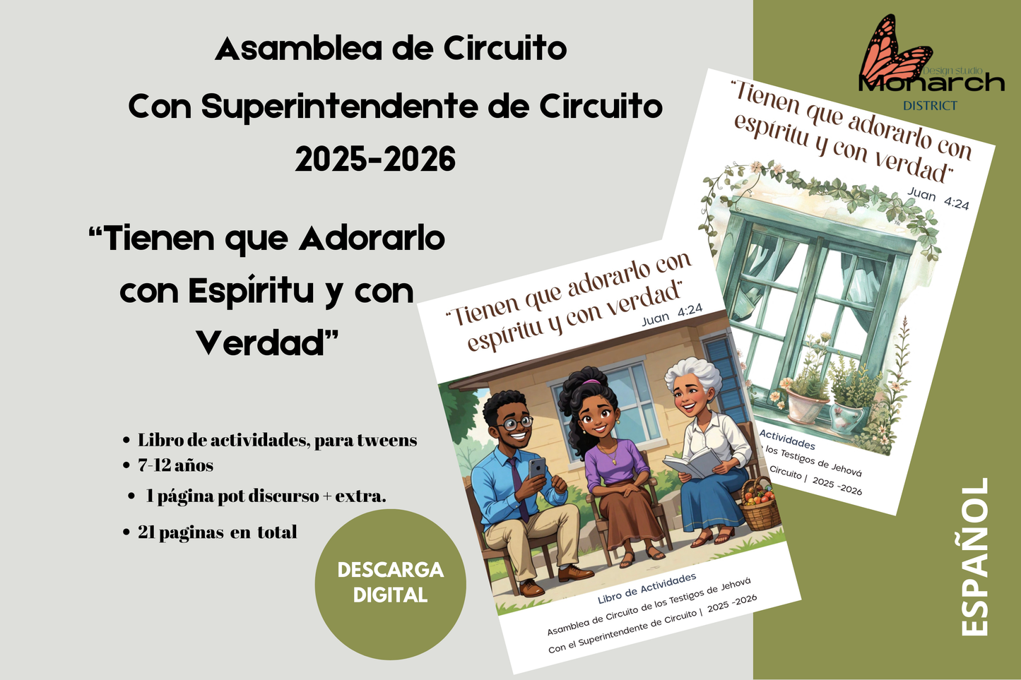 DIGITAL | ESPAÑOL Libro Asamblea circuito para 7-12 años. “Tienen que adorarlo con espíritu y con verdad “