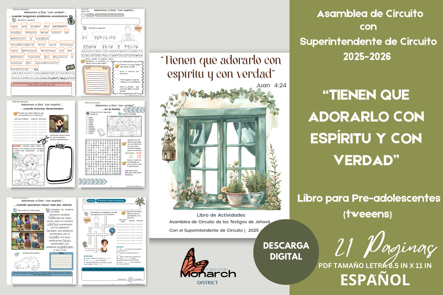 DIGITAL | ESPAÑOL Libro Asamblea circuito para 7-12 años. “Tienen que adorarlo con espíritu y con verdad “
