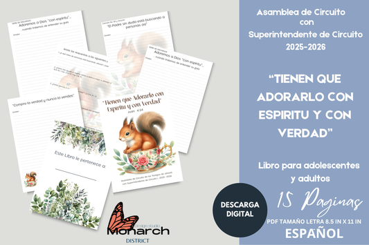 DIGITAL  | ESPAÑOL Notas. Cuaderno para la asamblea de circuito 2025-2026 for adolescentes y adultos V2