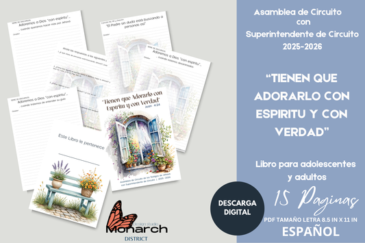 DIGITAL  | ESPAÑOL Notas. Cuaderno para la asamblea de circuito 2025-2026 for adolescentes y adultos v1