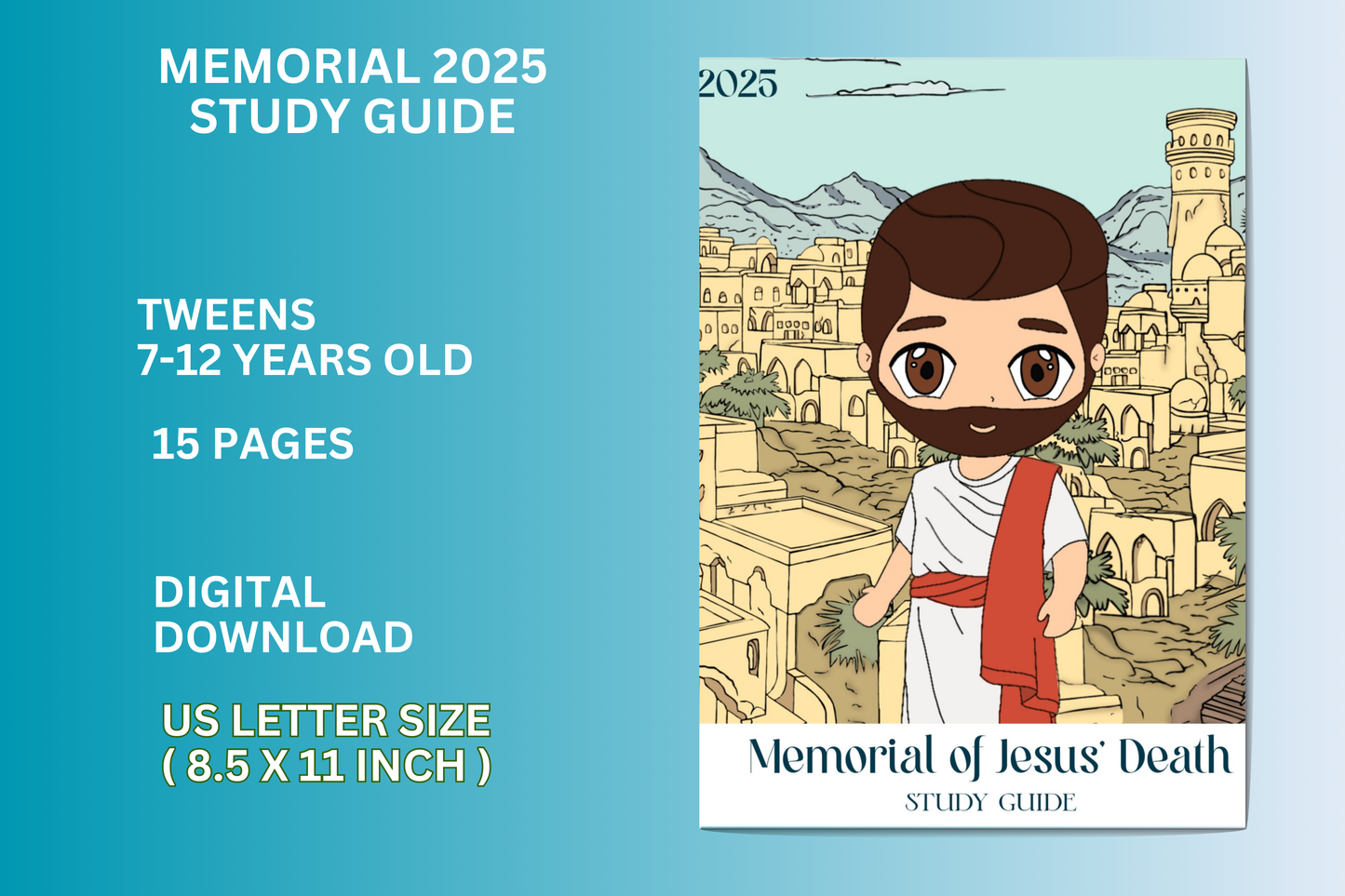 DIGITAL Memorial 2025 tween Study guide, 7-13 yo, ENGLISH