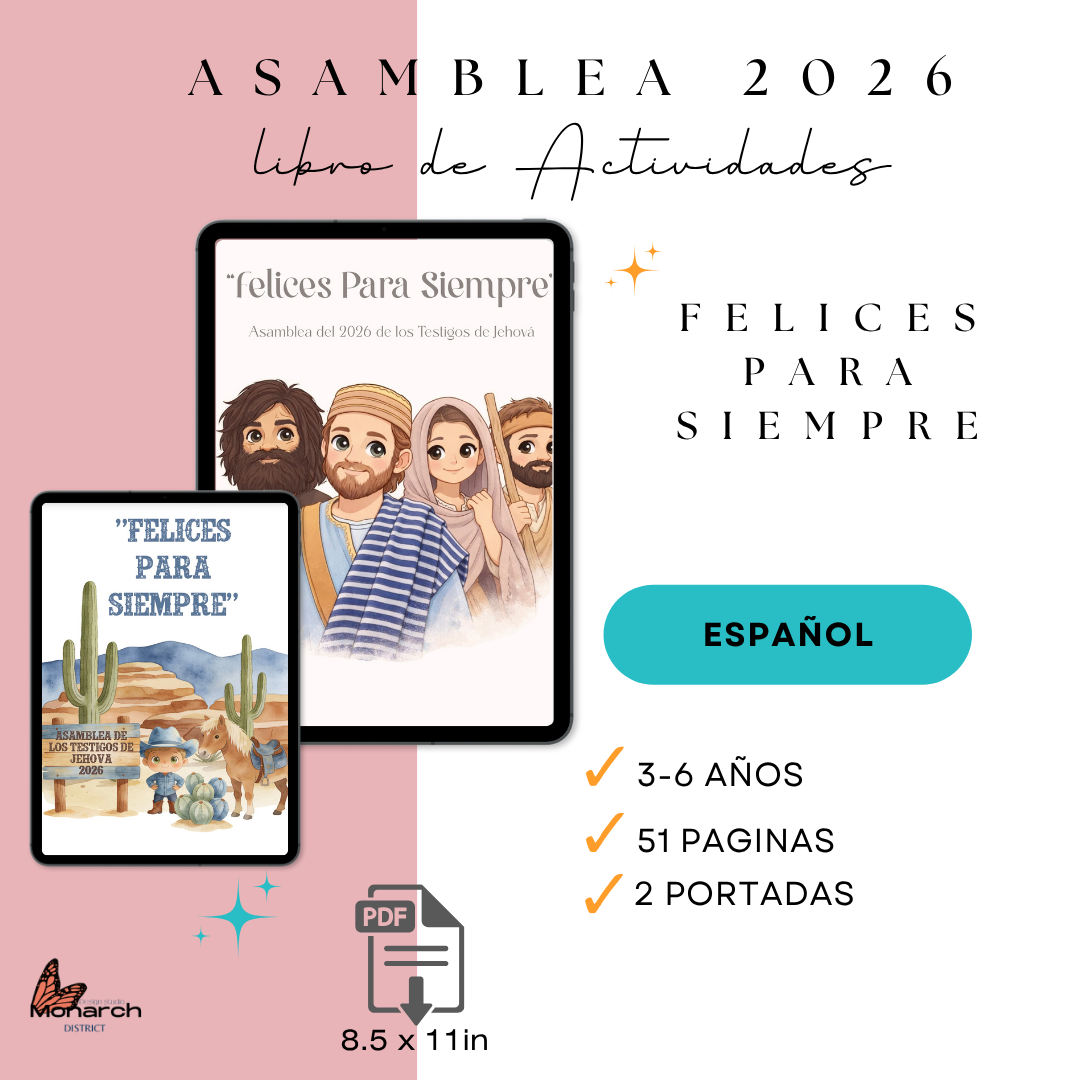 DIGITAL  | ESPAÑOL Libro de Actividades Asamblea Regional/ Internacional para 3-6 años. “ FELICES PARA SIEMPRE “