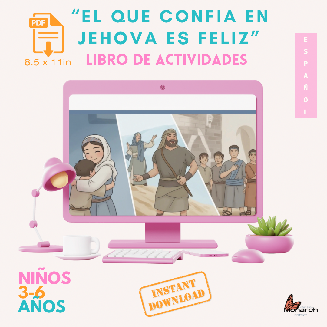 DIGITAL  |ESPAÑOL Niños 3-6 libro Asamblea de Circuito con Superintendente de Circuito “EL QUE CONFÍA EN JEHOVAH ES FELIZ”  2026-2027