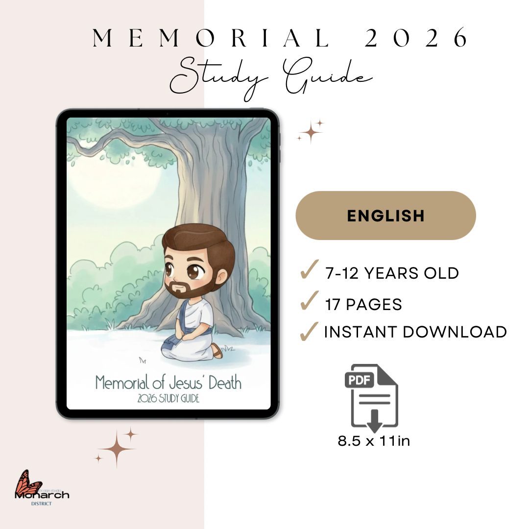 DIGITAL- Memorial of Jesus death study guide.  Tweens 7-12 years old | CONMEMORACIÓN 2026 Guia de Estudio
