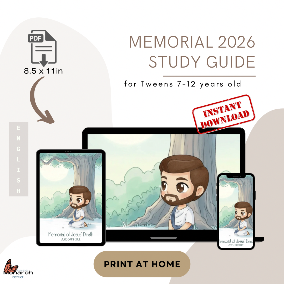 DIGITAL- Memorial of Jesus death study guide.  Tweens 7-12 years old | CONMEMORACIÓN 2026 Guia de Estudio