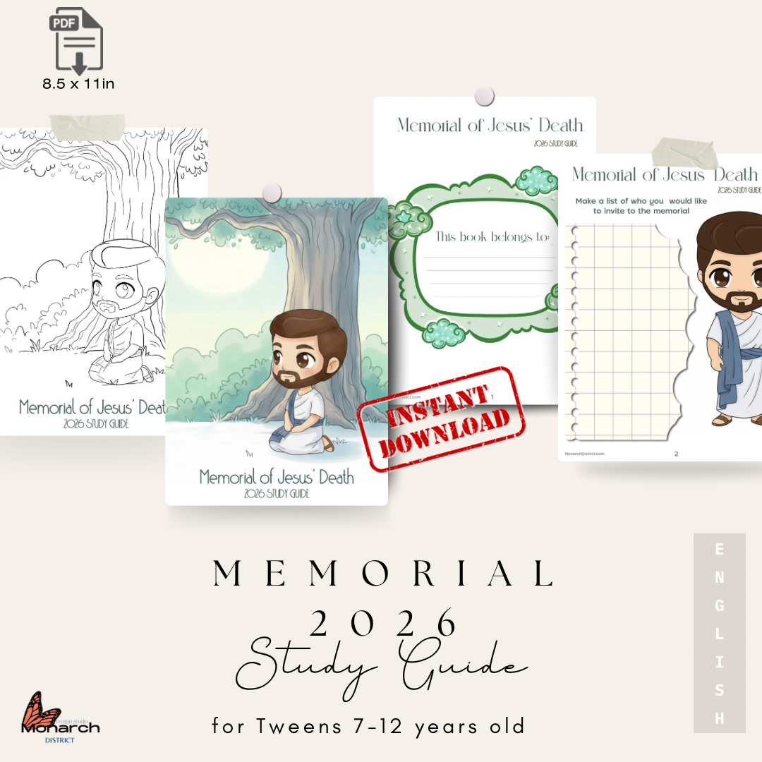 DIGITAL- Memorial of Jesus death study guide.  Tweens 7-12 years old | CONMEMORACIÓN 2026 Guia de Estudio