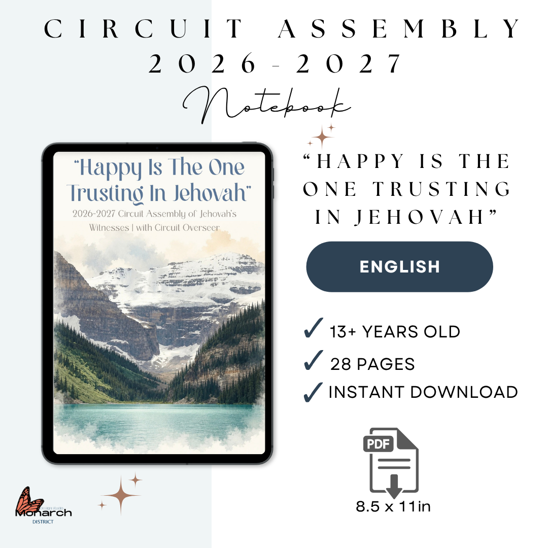 DIGITAL|ENGLISH Teens + Notebook for the Circuit Assembly “Happy is the one trusting in Jehovah” with Circuit overseer 2026-2027 V2