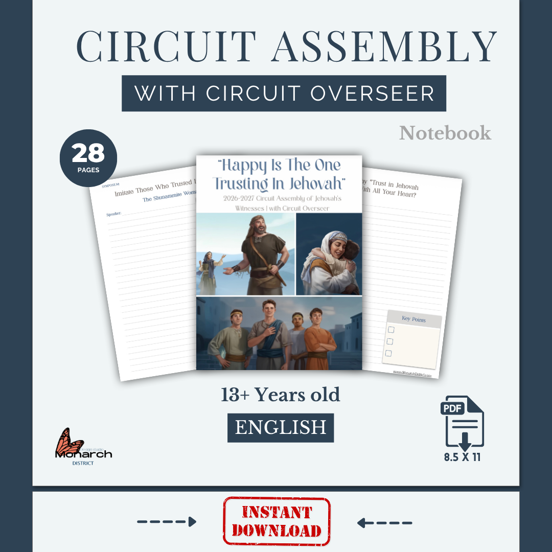 DIGITAL|ENGLISH Teens + Notebook for the Circuit Assembly “Happy is the one trusting in Jehovah” with Circuit overseer 2026-2027 V1