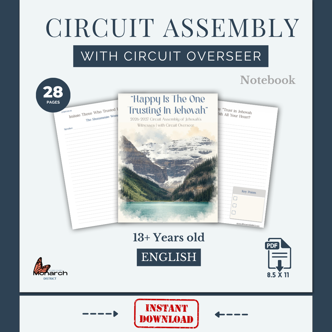 DIGITAL|ENGLISH Teens + Notebook for the Circuit Assembly “Happy is the one trusting in Jehovah” with Circuit overseer 2026-2027 V2