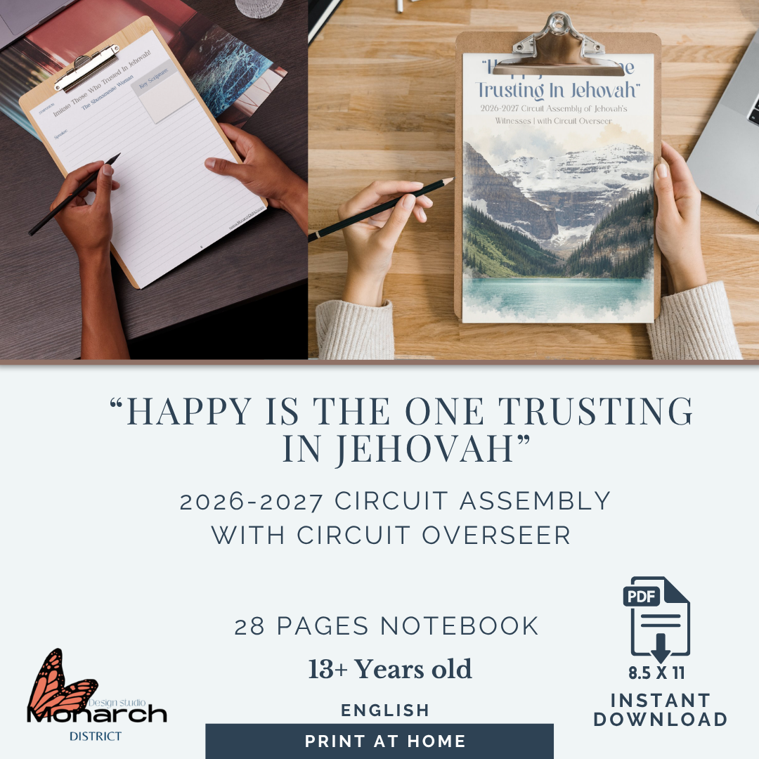 DIGITAL|ENGLISH Teens + Notebook for the Circuit Assembly “Happy is the one trusting in Jehovah” with Circuit overseer 2026-2027 V2