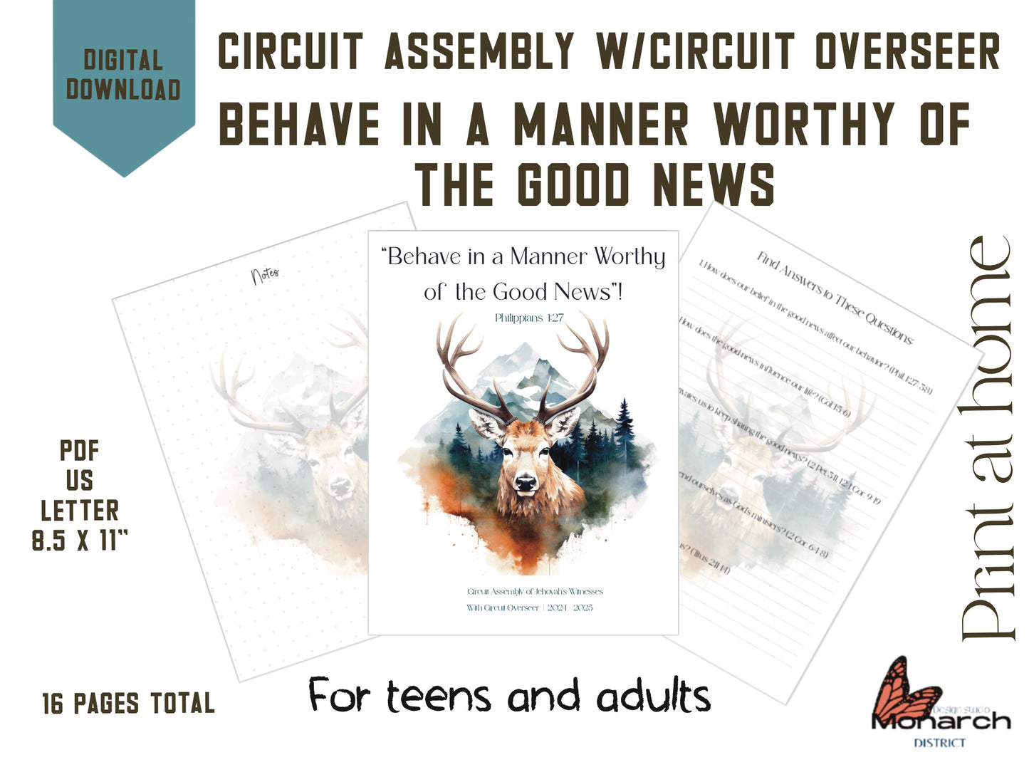 DIGITAL  | ENGLISH Notebook  Circuit Assembly for teen/adult BEHAVE IN A MANNER WORTHY OF THE GOOD NEWS