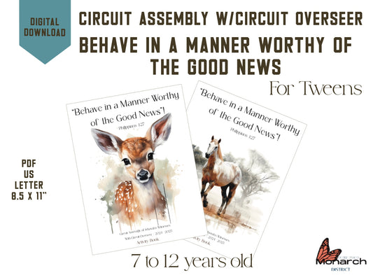 DIGITAL  | ENGLISH Notebook  Circuit Assembly for tweens 7-12 YO. BEHAVE IN A MANNER WORTHY OF THE GOOD NEWS