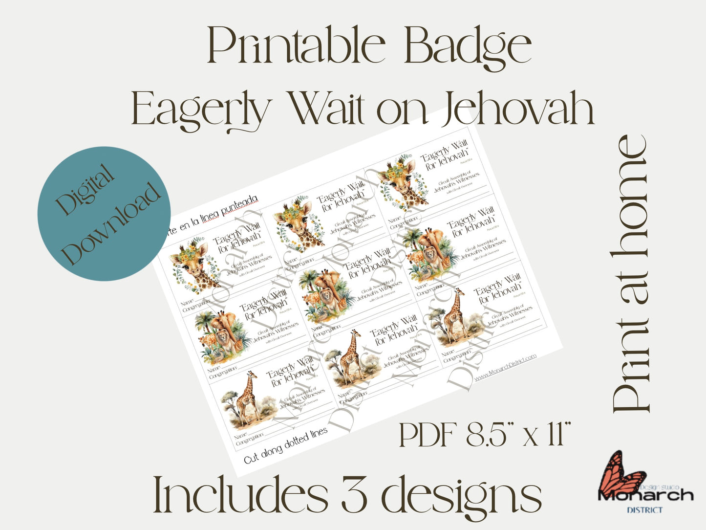 DIGITAL |  Badge Circuit Assembly “Eagerly wait on Jehovah with Service Overseer | ENGLISH