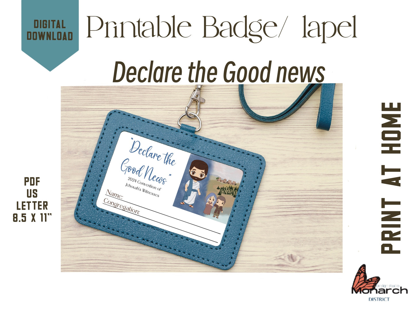 DIGITAL |  Badge / Lapel for the 2024 Convention Declare the Good News. Printable